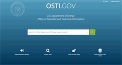 Desktop Screenshot of osti.gov